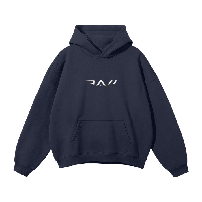 "RAW" Oversized Fleece Hoodie