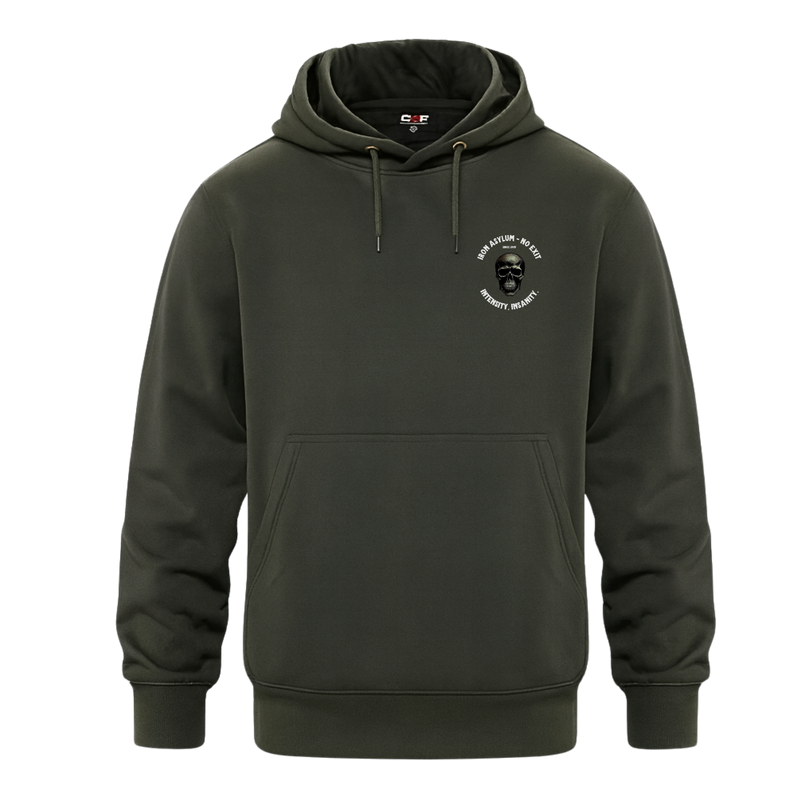 " Iron Asylum " - Premium Heavyweight Hoodie