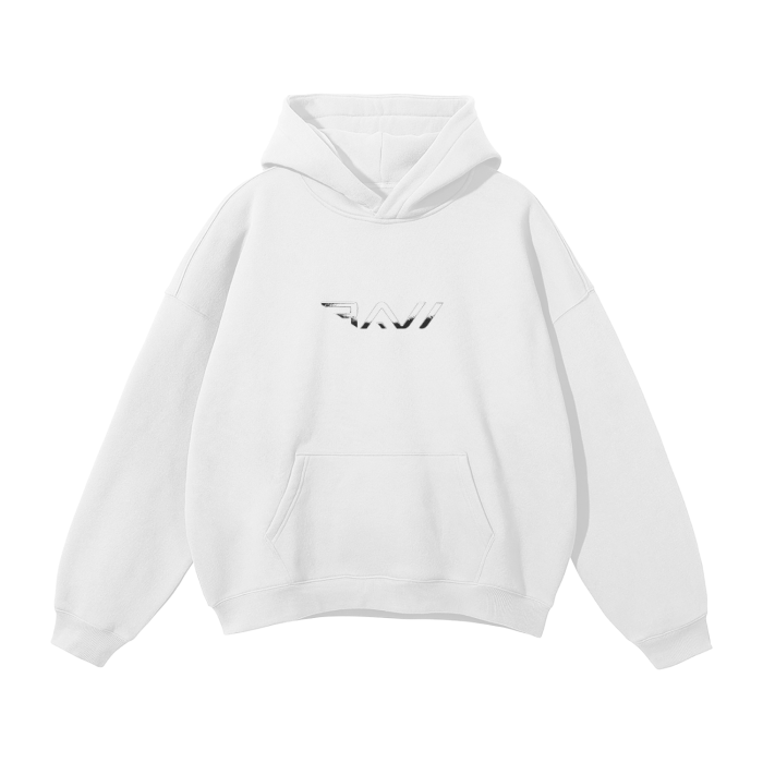 "RAW" Oversized Fleece Hoodie