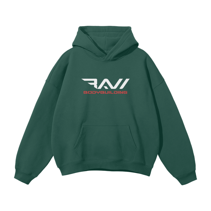 "Raw Bodybuilding" Oversize Fleece Hoodie